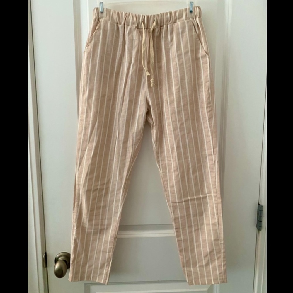 Pink Linen Pants